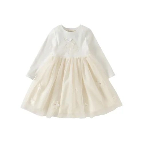 DAVE&BELLA Kids Платья цвета экрю