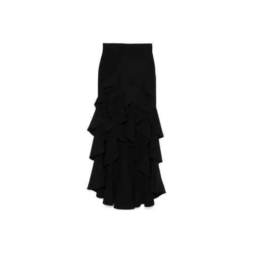 MOSCHINO FW24 Повседневная длинная юбка женская черная