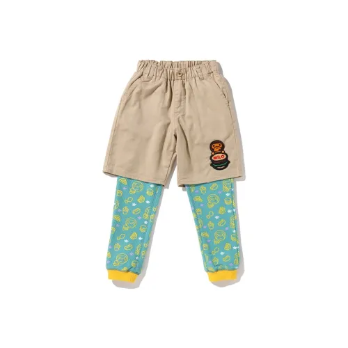 A BATHING APE SS22 Вязаные спортивные брюки для детей