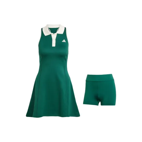 Adidas Tennis Heritage Skirt Women's Preppy Green Adidas Tennis Heritage Комплект с юбкой Женская Преппи Зеленый