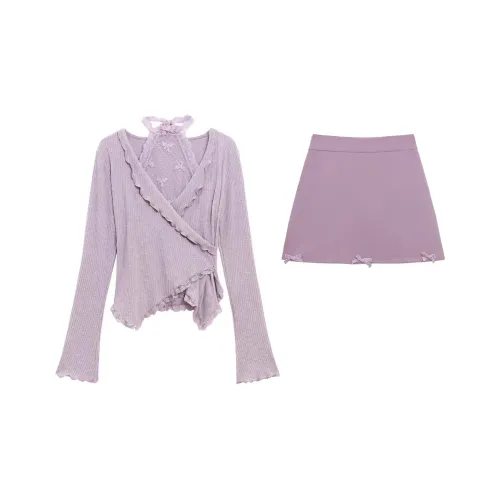 PLAY BUSH Комплект с юбкой Женские Фиолетовый