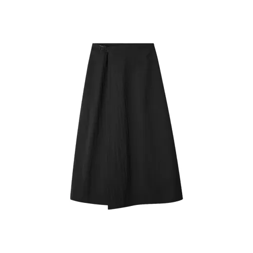 HLA Повседневный Длинный Юбка Женские Черный