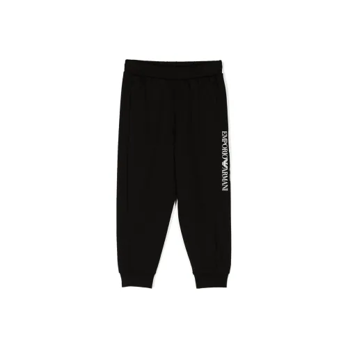 EMPORIO ARMANI EA7 Черные Брюки для Детей