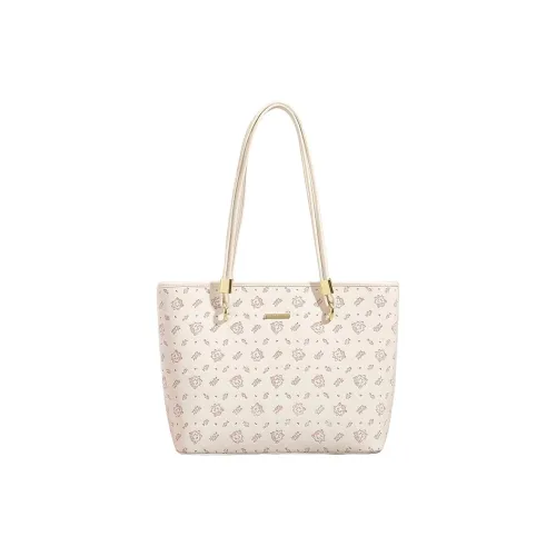 PESASRIE ПУ (полиуретан) Сумка-тоут Сумка для покупок Сумка через плечо Стандартная Женская Экрю Светло-розовый