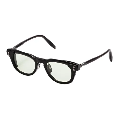 Akoni Ацетат Титан Нерегулярная форма Солнцезащитные очки Унисекс Черный