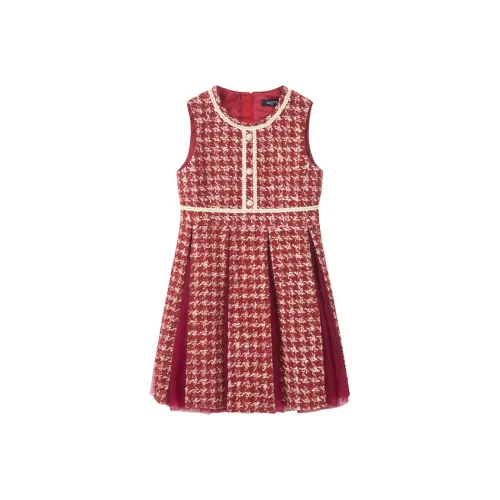 HAZZYS Детское платье бордовый красный