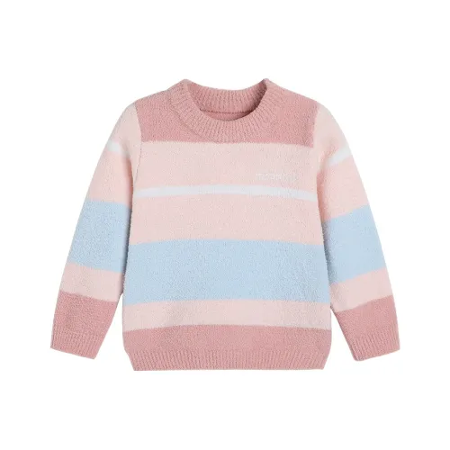 MQDMINI Розово-синий Полосы Детские дошкольные свитеры
