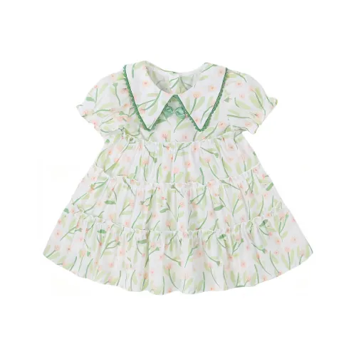 JELLYBABY Детское платье цветочный белый