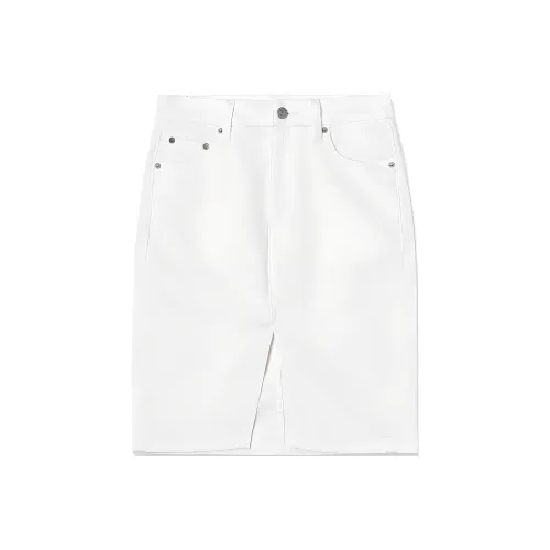 Levis SS24 Summer Collection Белые Женские Джинсовые Короткие Юбки