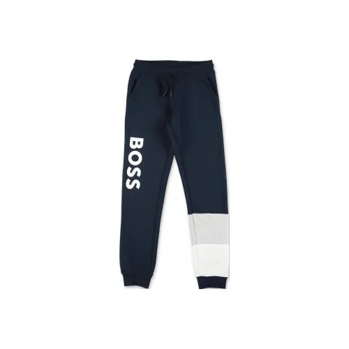 Hugo Boss Темно-синие Kids Брюки