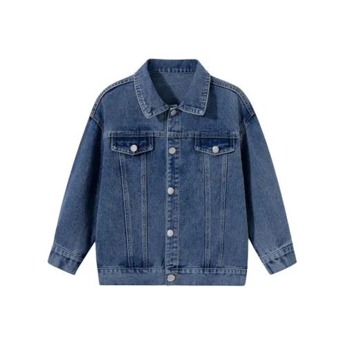 FAIRWHALE Джинсовая куртка Темно-синий Синий Подростки