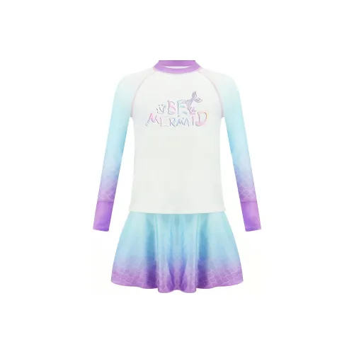 BALNEAIRE SS23 Детский купальник русалка с пузырьками для малышей