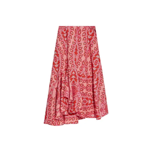 ETRO Красные Женские Повседневные Длинные Юбки