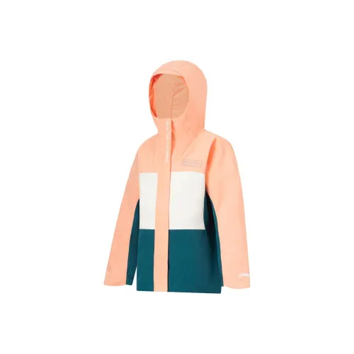 LINING YOUNG Ветровка Внешняя сторона Закатный оранжевый Milky Белый Отражение Синий Внутренняя одежда Закатный оранжевый Детский