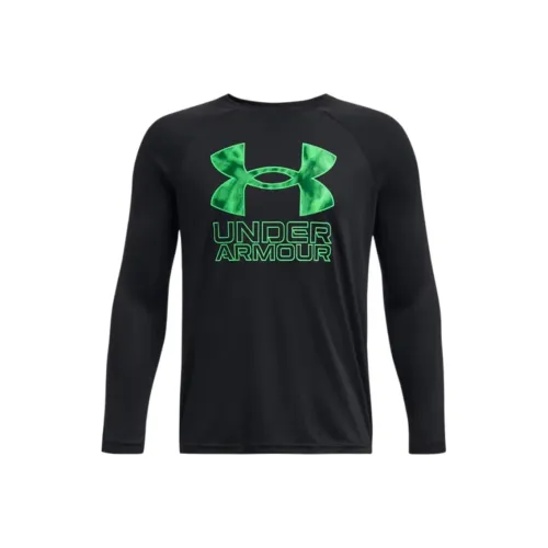 Under Armour Tech T-Shirt Черный Зеленый Подростки