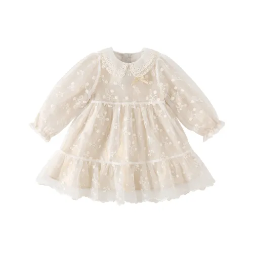 DAVE&BELLA Kids Платья цвета экрю