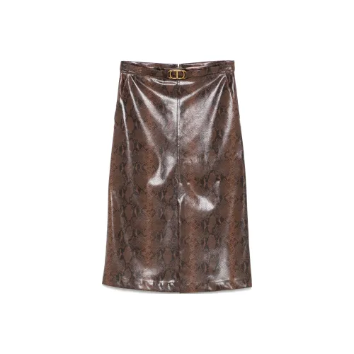 TWINSET Milano FW24 Повседневная длинная юбка женская цвет пшенично-коричневый