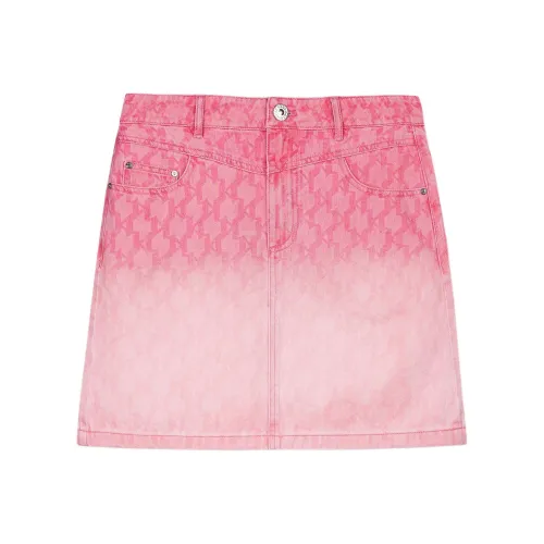 Karl Lagerfeld Джинсовые короткие юбки Женские Розовый