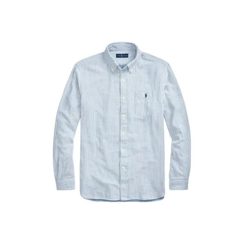 Polo Ralph Lauren SS24 Рубашка Мужская Светло-Синяя