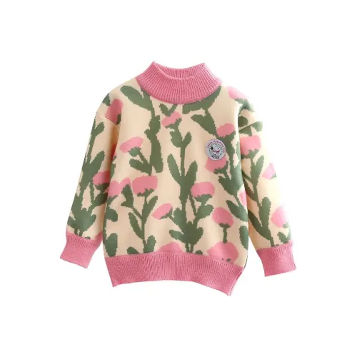 SNOOPY Свитер Розовый Тюльпан Дети Возраст 3-7 лет