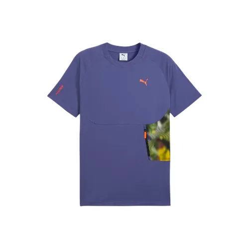 PUMA Blue Men's T-Shirts PUMA Синий Мужские Футболки