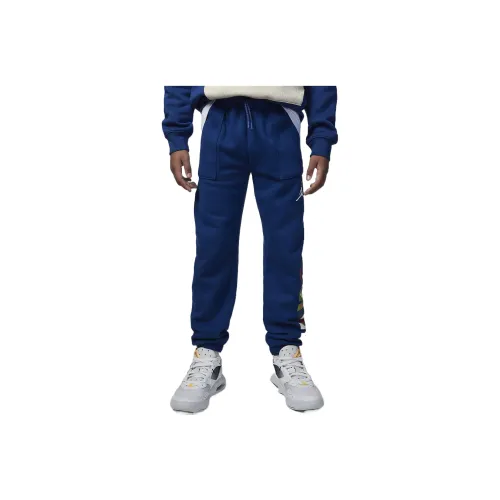 Детский Jordan Вязаные Тренировочные Штаны Messy Room Французский Синий