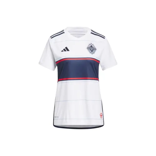Adidas Vancouver Whitecaps FC 23 24 Дом Джерси Футбол Джерси Женская Белая