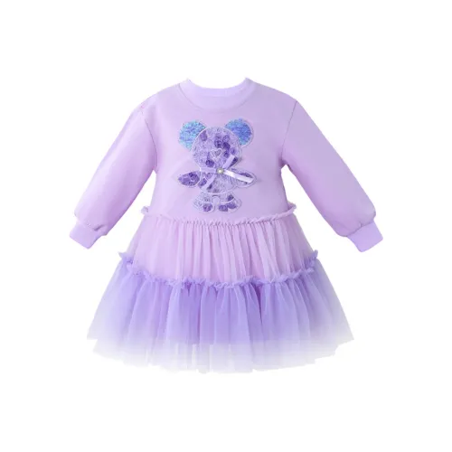 Dis Rabbit Детское платье фиолетового цвета