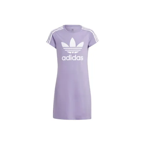 Adidas Платье Светло-лавандовое Детское