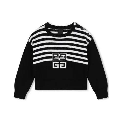 GIVENCHY SS24 Кашемир Свитер Черный Детский