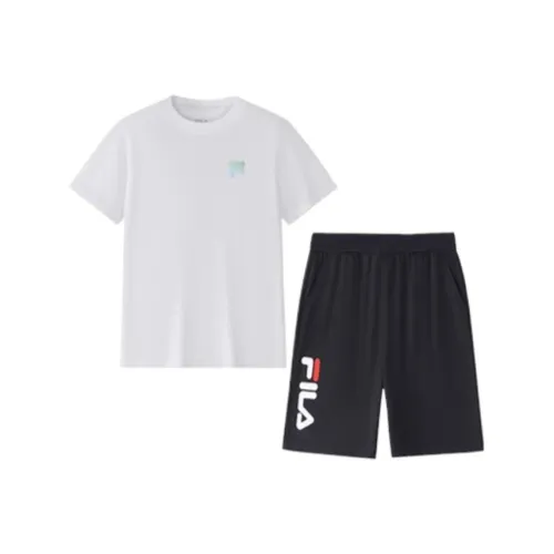 FILA KIDS x Tim Lahan Повседневная Спортивная Одежда Стандартная Белая WT Детская