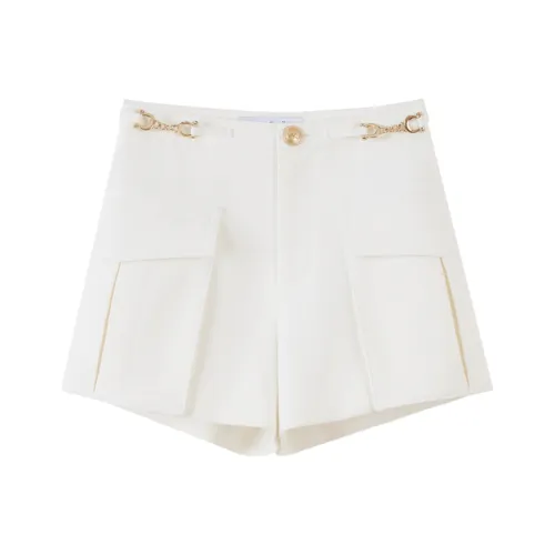 NancyCavally Шорты карго Женские Белые