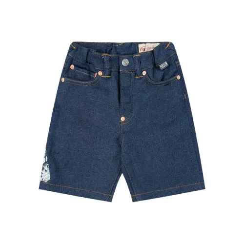 EVISU Детские шорты детские джинсовые синий