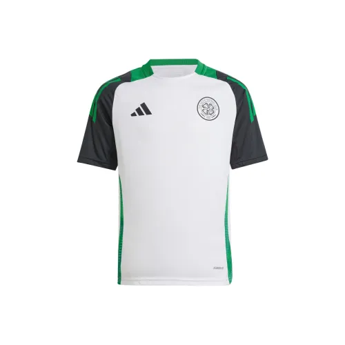 Adidas T-Shirt Белый Зеленый Черный Подростки