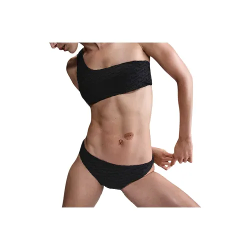 nike Swoosh SwimLink Бикини Женские Черный