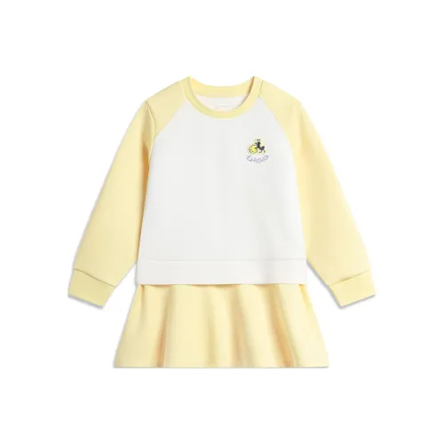 LINING YOUNG Детское платье Sports Life Collection Milky Карандаш Желтый Детский