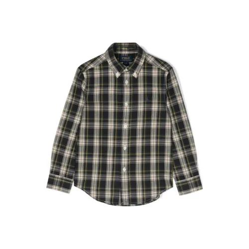 Polo Ralph Lauren Рубашка Темно-Зеленая Детская