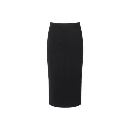 MaxMara Studio Повседневный Длинный Юбка Женские Черный