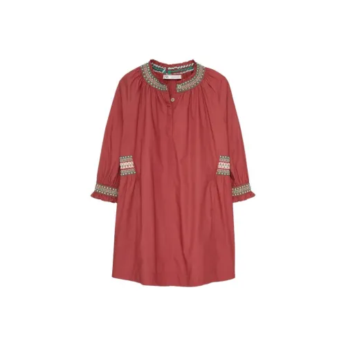 ZARA Детское платье цвет красный