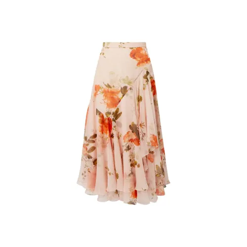 Erdem Повседневный Длинный Юбка Женские Оранжевый