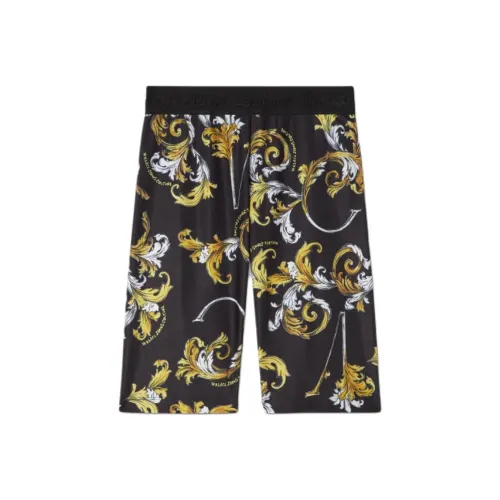 VERSACE OUTLINE Barocco Велосипедные шорты и шорты Женские Черные