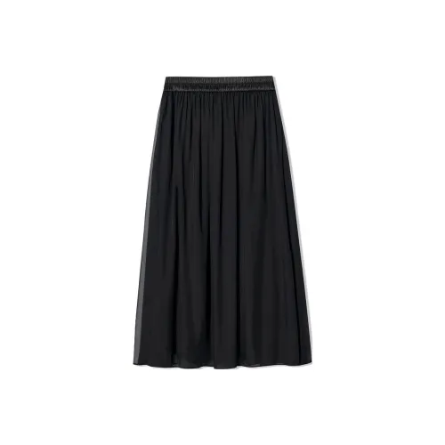 COVERINS Повседневный Длинный Юбка Женская Черная