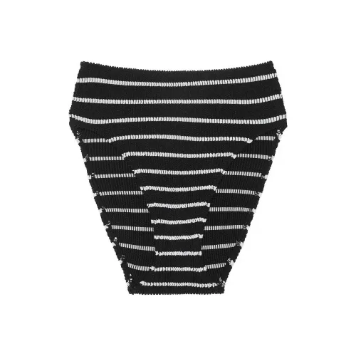 Victoria's Secret Плавательные шорты Женские Черно-белые полосы