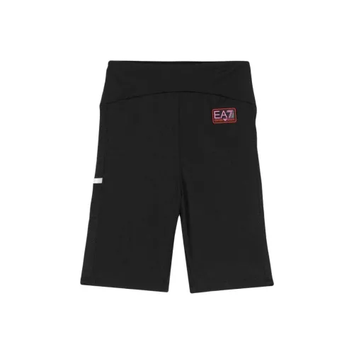 EMPORIO ARMANI EA7 Черные Женские Спортивные Шорты