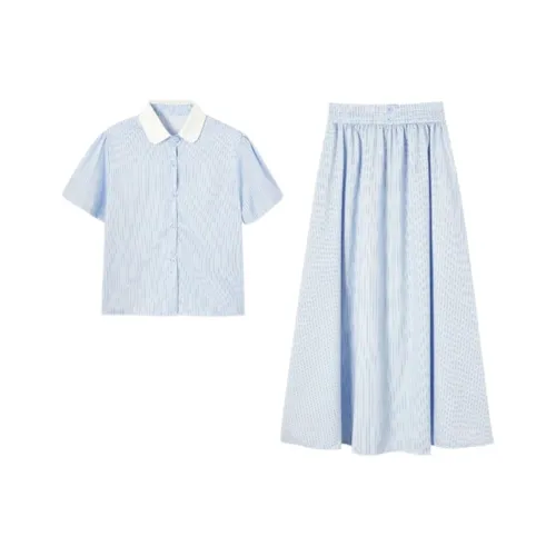 ABBY GODDESS Комплект с юбкой Женские Синий