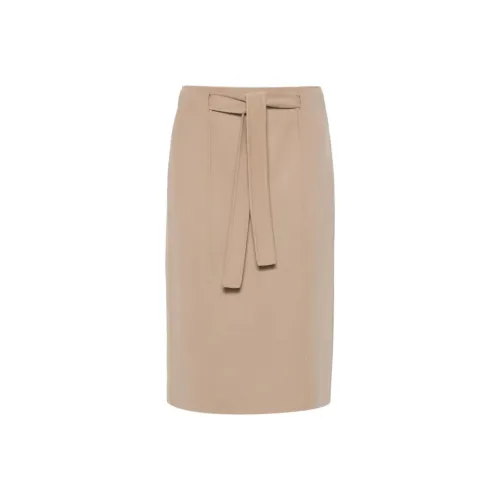 'S MAX MARA Повседневный Длинный Юбка Женская Бежевая