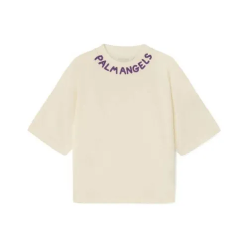 PALM ANGELS T-рубашка цвет слоновая кость детский