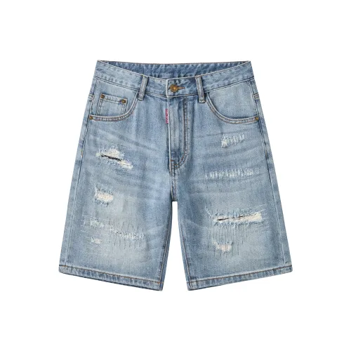 AUTOMOBILI LAMBORGHINI Джинсовые шорты Унисекс Синий