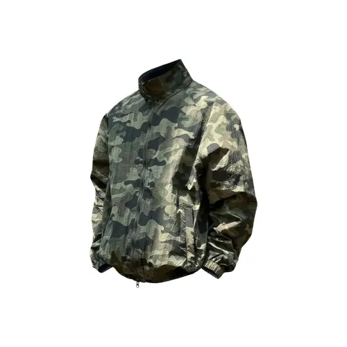 TESTUNG Зеленый камуфляж унисекс куртки