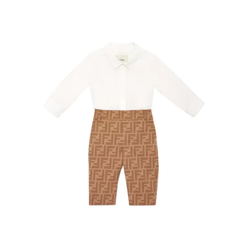 FENDI Бежевый Малыш Повседневные Рубашки